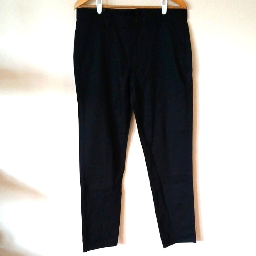 Blue Ice Premium Clothing Men's Black Work Slacks Size 34 NEW